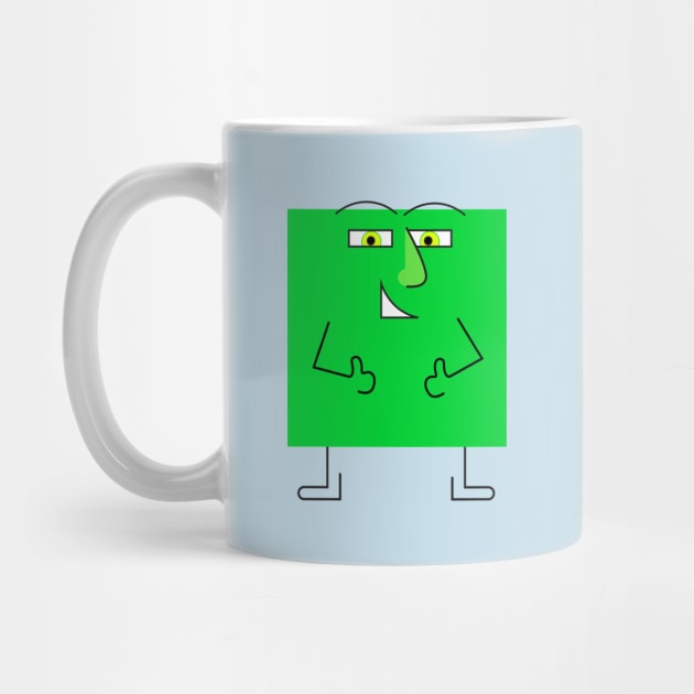 Green Square Guy by Sanford Studio